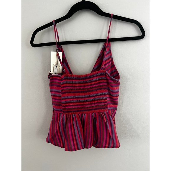 A New Day Red Wrap Peplum Camisole - Picture 2 of 4